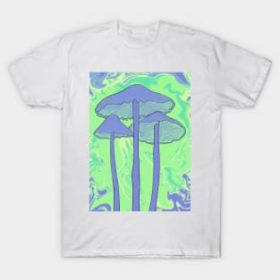 Groovy Purple Mushroom Trio T-Shirt